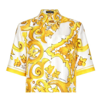 Dolce&Gabbana 'Majolica-Print' Kurzärmeliges Hemd für Damen