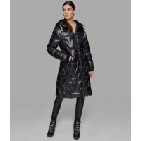 Karl Lagerfeld Paris 'Chevron Quilted Midi' Pufferjacke für Damen