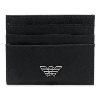 Emporio Armani Porte-carte 'Logo-Plaque' pour Hommes