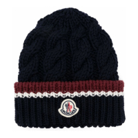 Moncler Men's 'Logo-Patch' Beanie