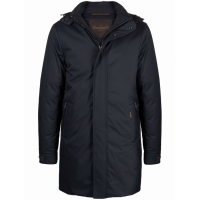 MooRer Men's 'Zip-Up Hooded' Down Jacket