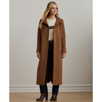 LAUREN Ralph Lauren Women's 'Single-Breasted Stand-Collar Maxi' Coat