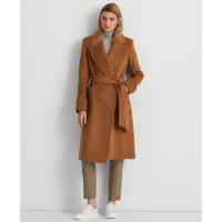 LAUREN Ralph Lauren Women's 'Belted' Wrap Coat