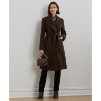 LAUREN Ralph Lauren Women's 'Belted' Wrap Coat