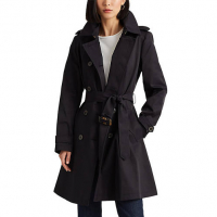 LAUREN Ralph Lauren Women's 'Double Breasted with Belt' Trench Coat