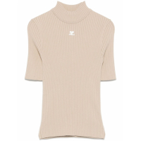 Courrèges Women's 'Reedition Ribbed' T-Shirt