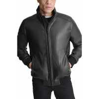 DKNY 'Faux Leather' Bomberjacke für Herren