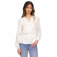 Michael Kors Women's 'Satin Faux' Wrap Top