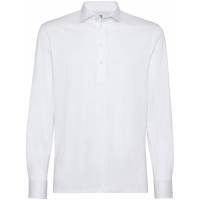 Brunello Cucinelli Men's 'Shirt-Sleeved' Polo Shirt