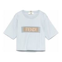 Fendi T-shirt 'Ribbon-Logo' pour Femmes