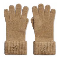 DKNY Gants 'Ribbed Logo Patch' pour Femmes