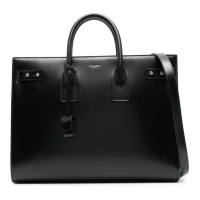 Saint Laurent Sac Cabas 'Logo-Debossed' pour Hommes