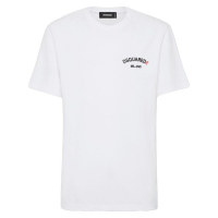 Dsquared2 T-shirt 'Embroidered-Logo' pour Hommes