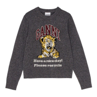 Ganni 'Intarsia-Knit Tiger' Pullover für Damen