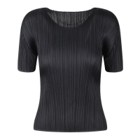 Issey Miyake 'Plissé-Effect' Kurzarm Top für Damen