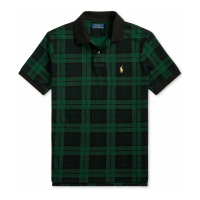 Polo Ralph Lauren 'Custom Slim Fit Plaid Mesh' Polohemd für Herren