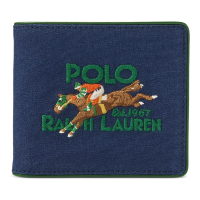 Polo Ralph Lauren 'Equestrian Canvas & Leather' Portemonnaie für Herren