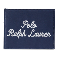 Polo Ralph Lauren 'Embroidered Leather' Kartenetui für Herren