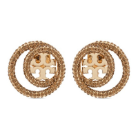 Tory Burch 'Crystal-Embellished Hoop' Ohrringe für Damen