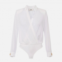 Elisabetta Franchi 'Bodysuit-Style' Langärmelige Bluse für Damen