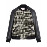 Valentino 'Chez Valentino-Patch Tweed' Bomberjacke für Herren