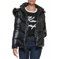 Karl Lagerfeld Paris 'Aprés Ski Chevron Water Resistant' Pufferjacke für Damen