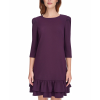 Tommy Hilfiger Robe Midi '3/4-Sleeve Ruffled-Hem' pour Femmes