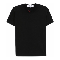 Comme Des Garçons Play Women's 'Signature Heart-Patch' T-Shirt