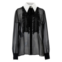 Alberta Ferretti Women's 'Ruffles Plastron' Shirt