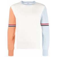 Thom Browne Pull 'Rwb-Stripe Crew-Neck' pour Hommes