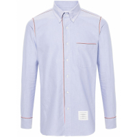 Thom Browne Men's 'Grosgrain-Trim' Shirt