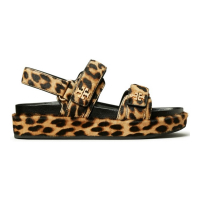 Tory Burch 'Kira Leopard' Sandalen mit Plateausohle für Damen