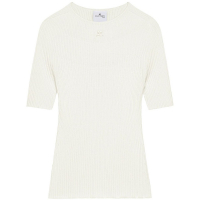 Courrèges Women's 'Ribbed-Knit' Short sleeve Top