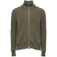 MM6 Maison Margiela Veste 'Ribbed Zip-Up' pour Hommes