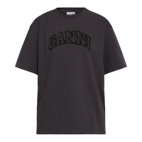 Ganni Women's 'Logo-Embroidered' T-Shirt