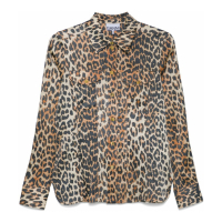 Ganni Women's 'Leopard-Print' Shirt