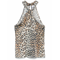 Ganni Women's 'Leopard-Print' Top