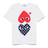 Comme Des Garçons Play 'Heart-Print' T-Shirt