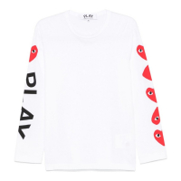 Comme Des Garçons Play 'Logo-Print' Long-Sleeve T-Shirt