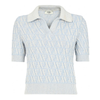 Fendi Polo 'Light Blue FF' pour Femmes