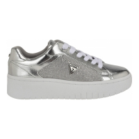 Guess Sneakers à semelle plateforme 'Lennza Metallic Rhinestone' pour Femmes