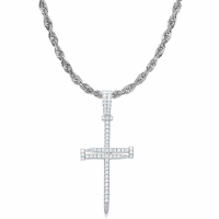 Stephen Oliver Women's 'Contemporary Cross' Necklace