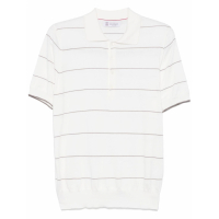 Brunello Cucinelli Men's 'Striped' Polo Shirt