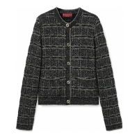 Gucci Women's 'Lamé Check Jacquard' Cardigan