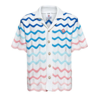 Casablanca Men's 'Casablanca Wave Knitted' Short sleeve shirt