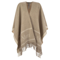 Max Mara Cape 'Hilde Logo Detailed Fringed' pour Femmes