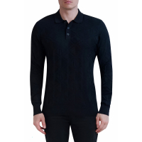 Karl Lagerfeld Paris 'Long Sleeve Cotton & Modal Sweater Polo' pour Hommes