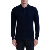 Karl Lagerfeld Paris 'Long Sleeve Cotton & Modal Sweater Polo' pour Hommes