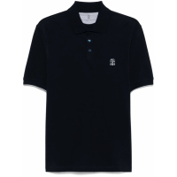 Brunello Cucinelli Polo 'Logo-Embroidered' pour Hommes