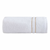 Biancoperla Double Shower Towel, White/Beach